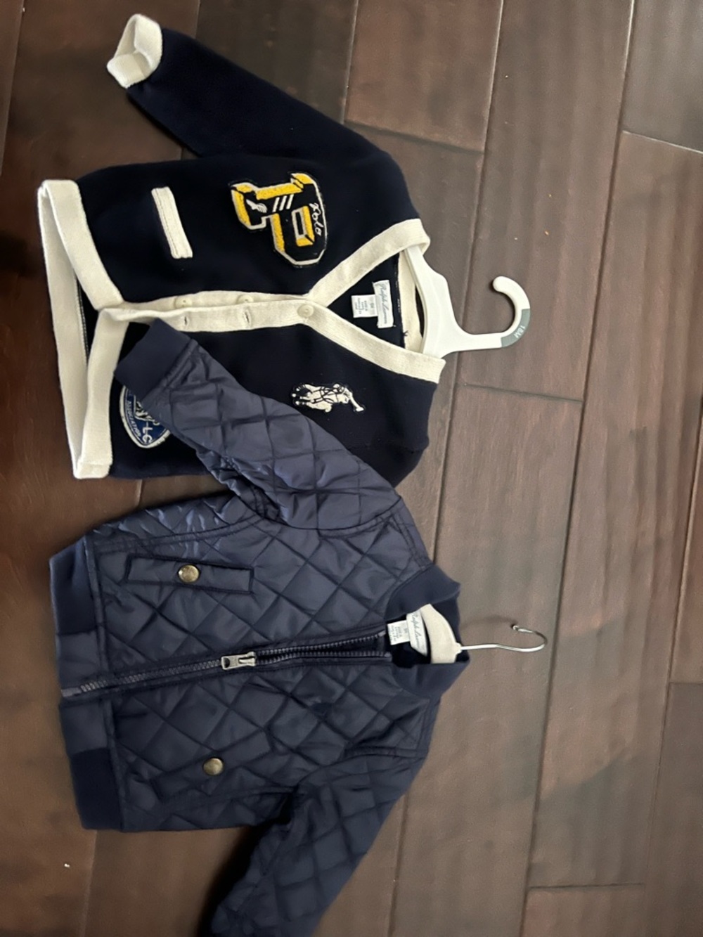 Ralph Lauren Navy Quilted Bomber Jacket